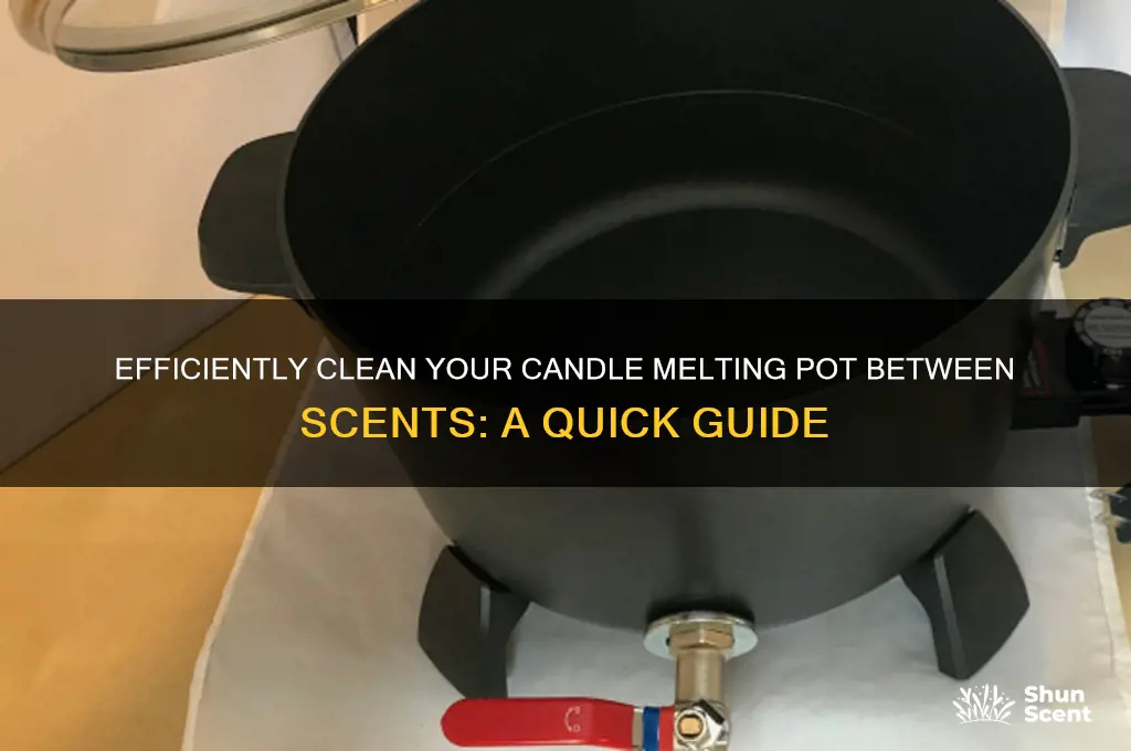 how to clean candle melting pot between scents