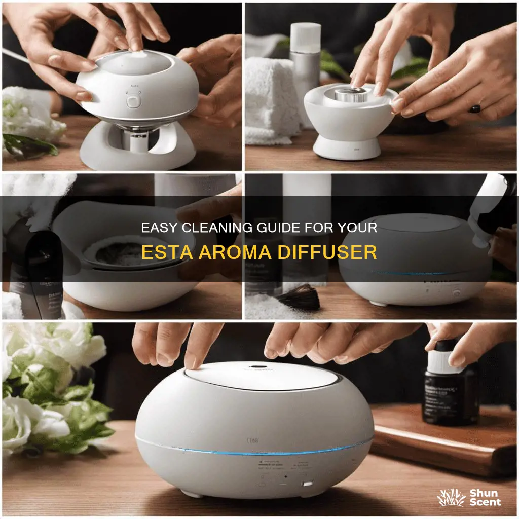 how to clean esta aroma diffuser