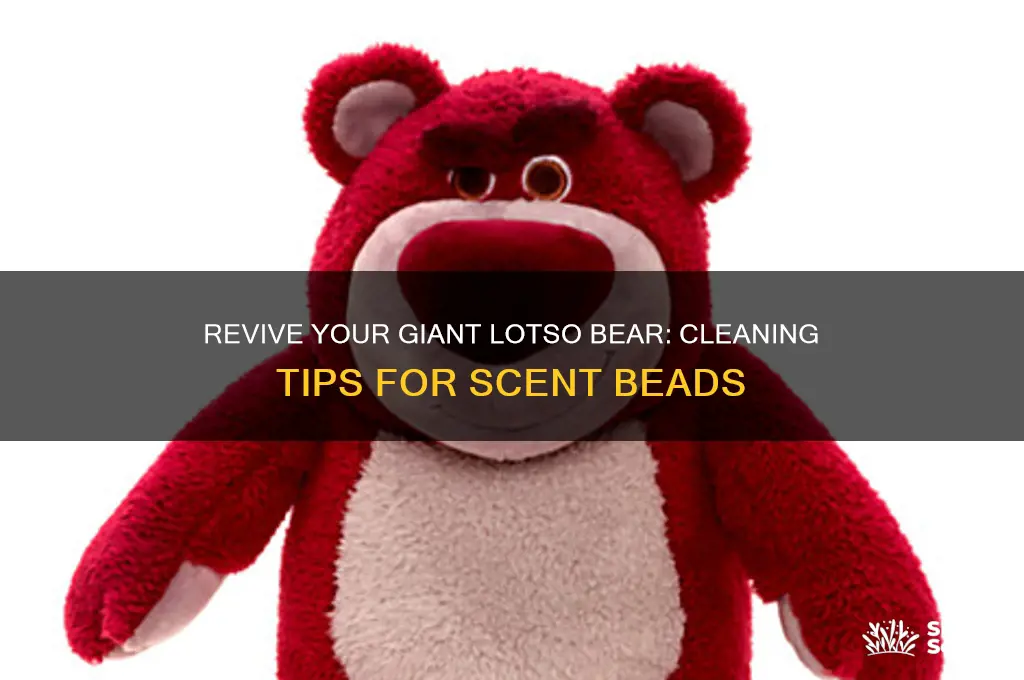 how to clean giant lotso bear with scent beads
