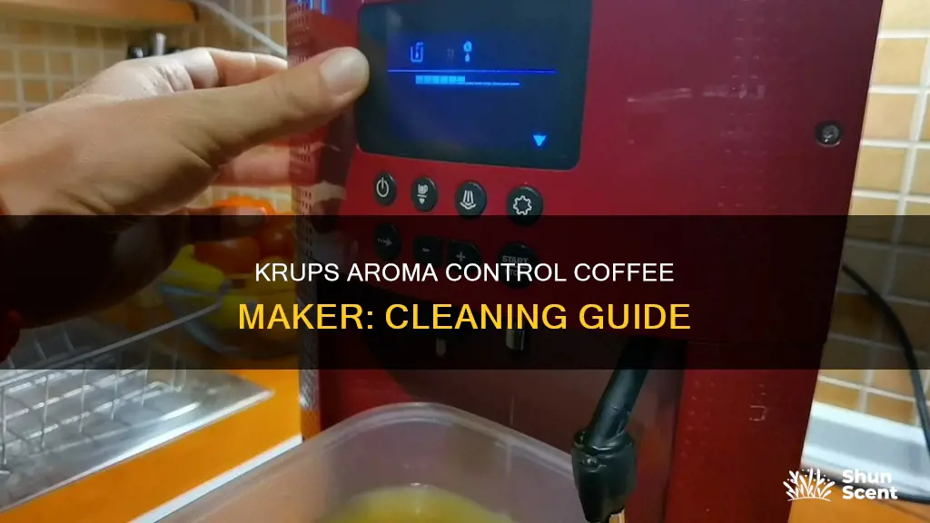 how to clean krups aroma control coffee maker