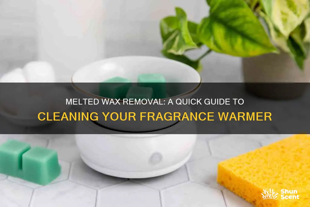 how to clean melted wax fragrance warmer