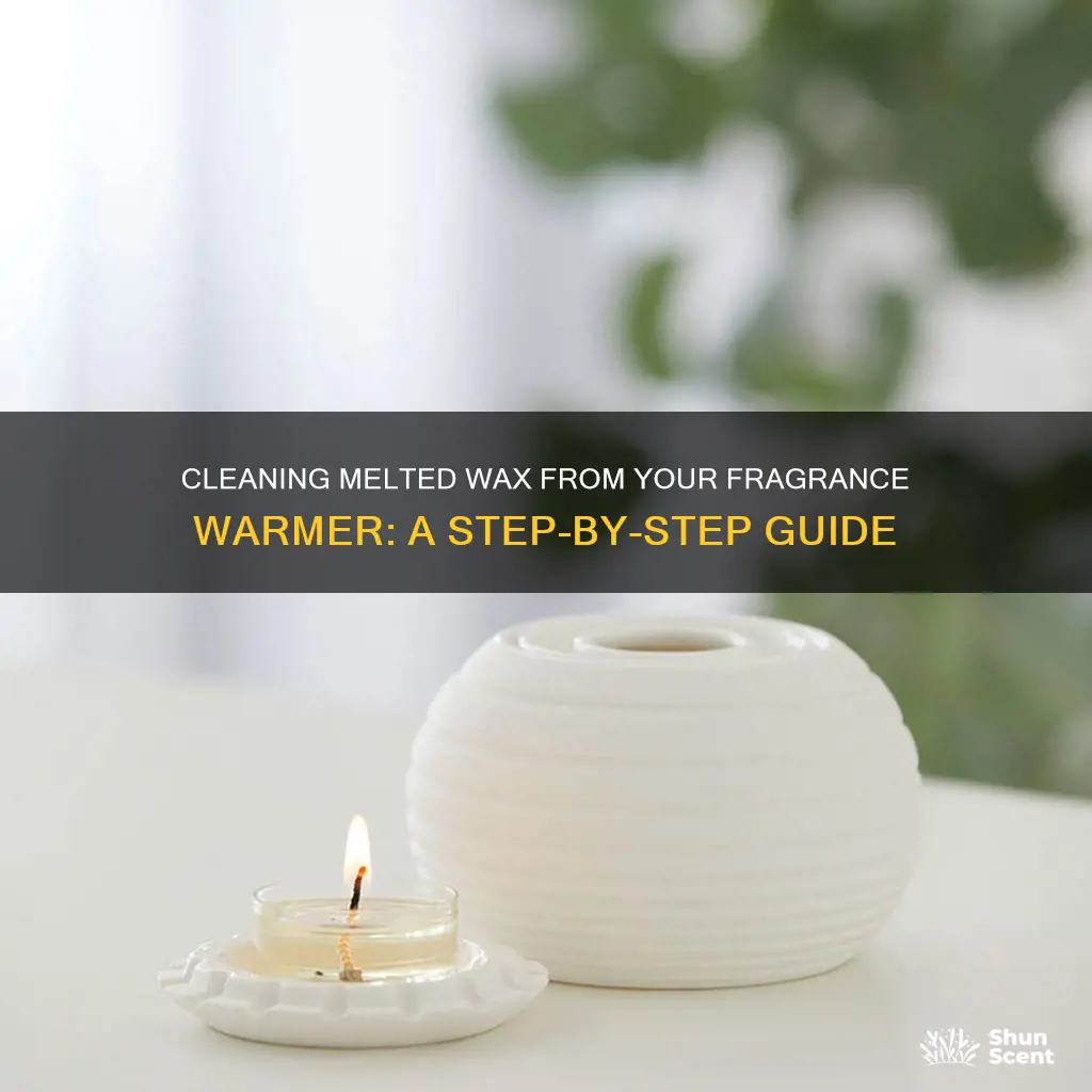 how to clean melted wax fragrance warmer