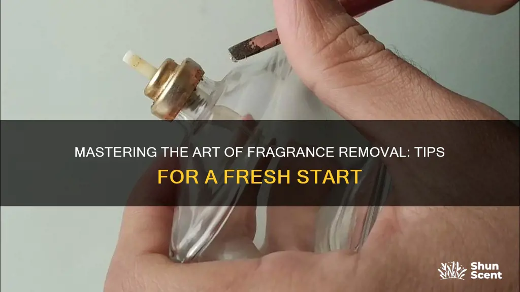 how to clean off fragrances