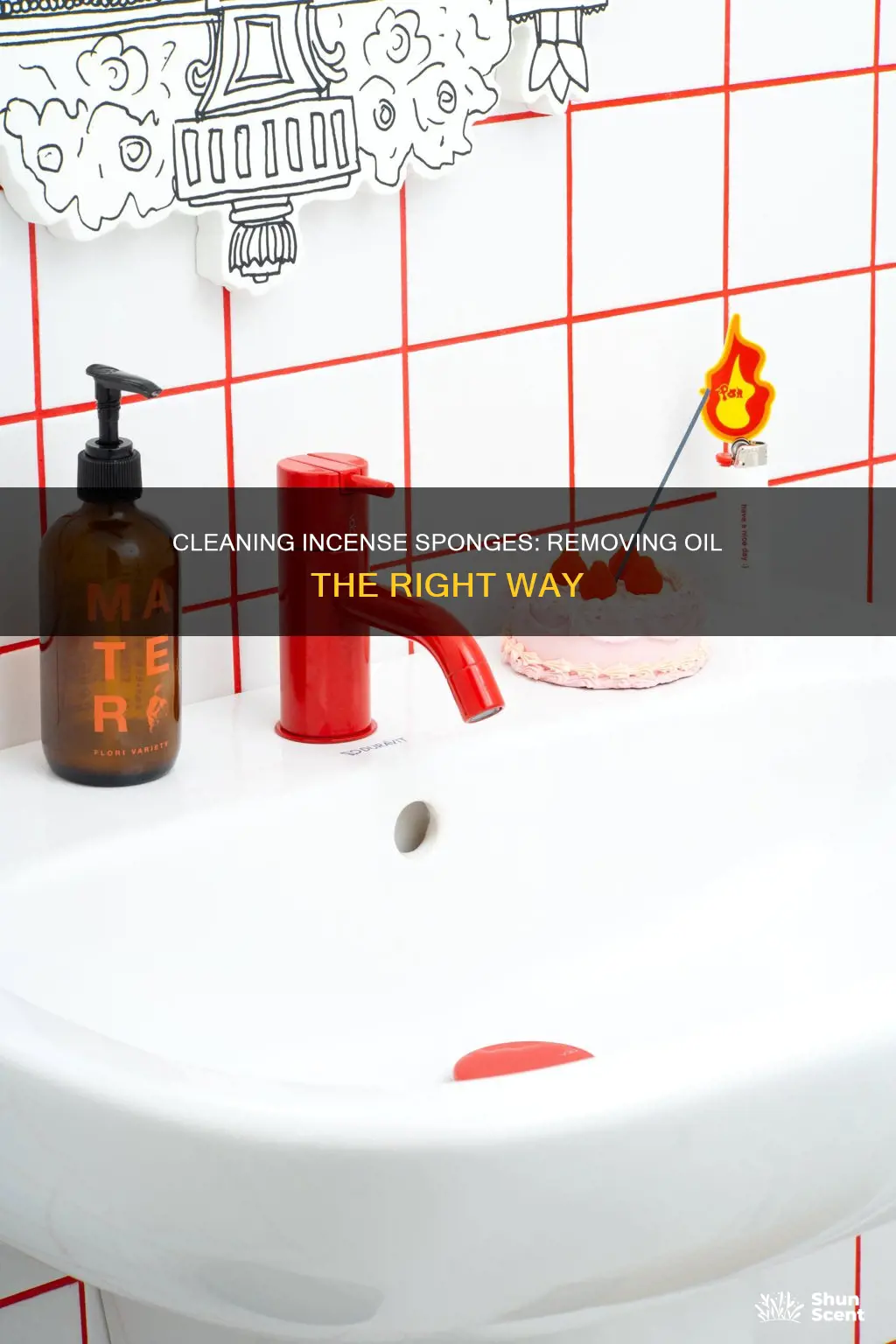 how to clean oil off an incense sponge
