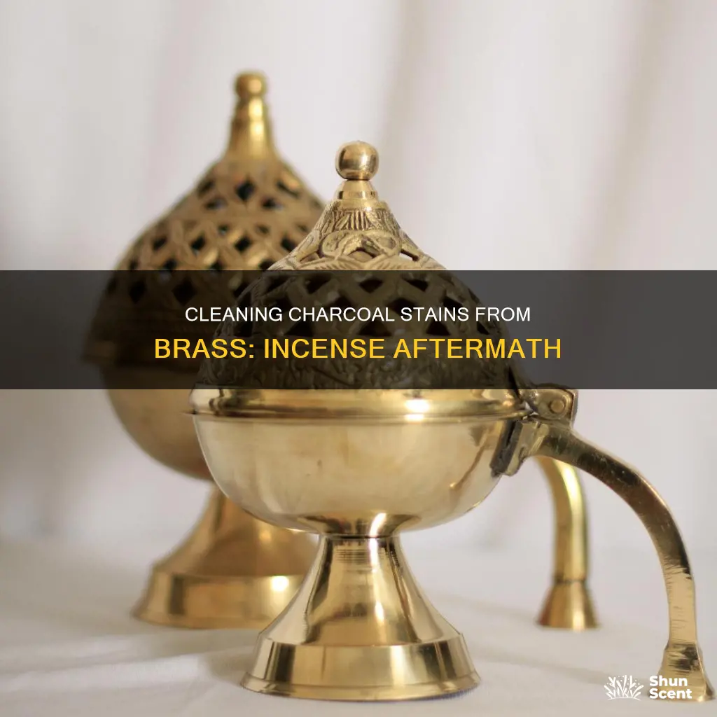 how to clean out incense charcoal out of brass