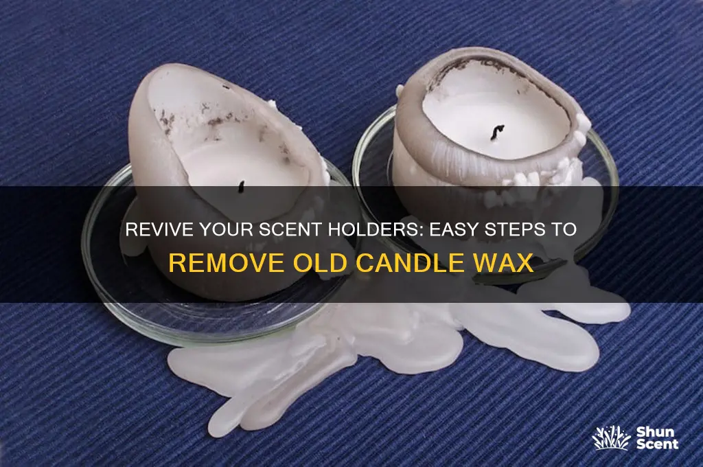 how to clean out old wax from candles scent holder