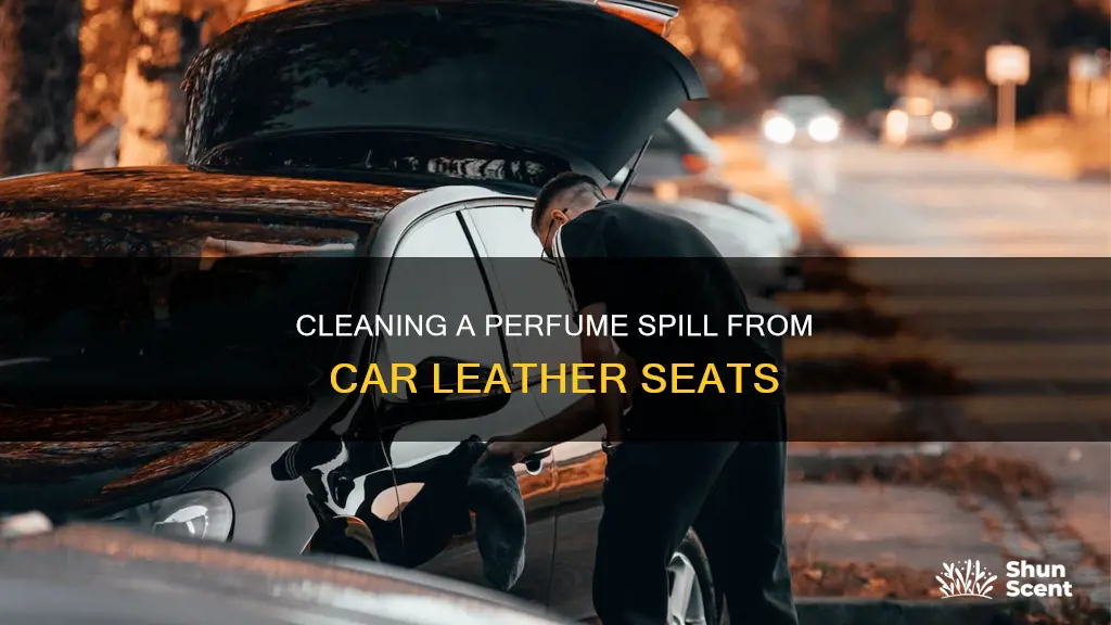 how to clean perfume leak from car leather