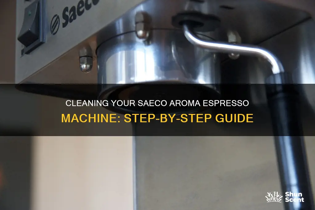 how to clean saeco aroma espresso machine