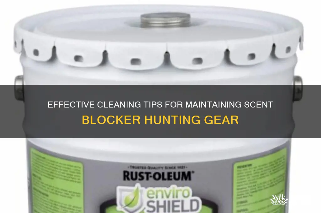 how to clean scent blocker clothing