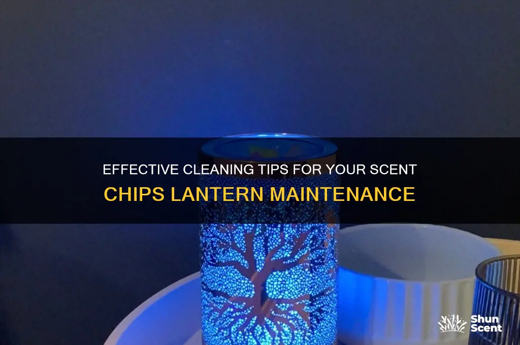 how to clean scent chips lantern