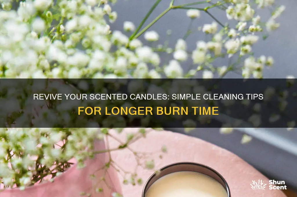 how to clean scented candles