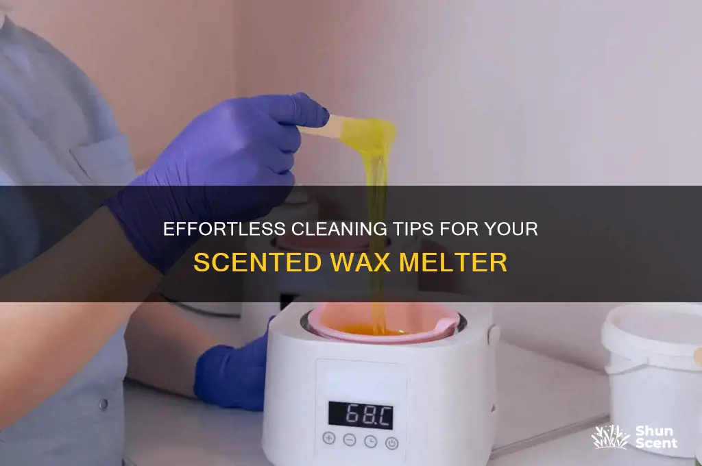how to clean scented wax melter