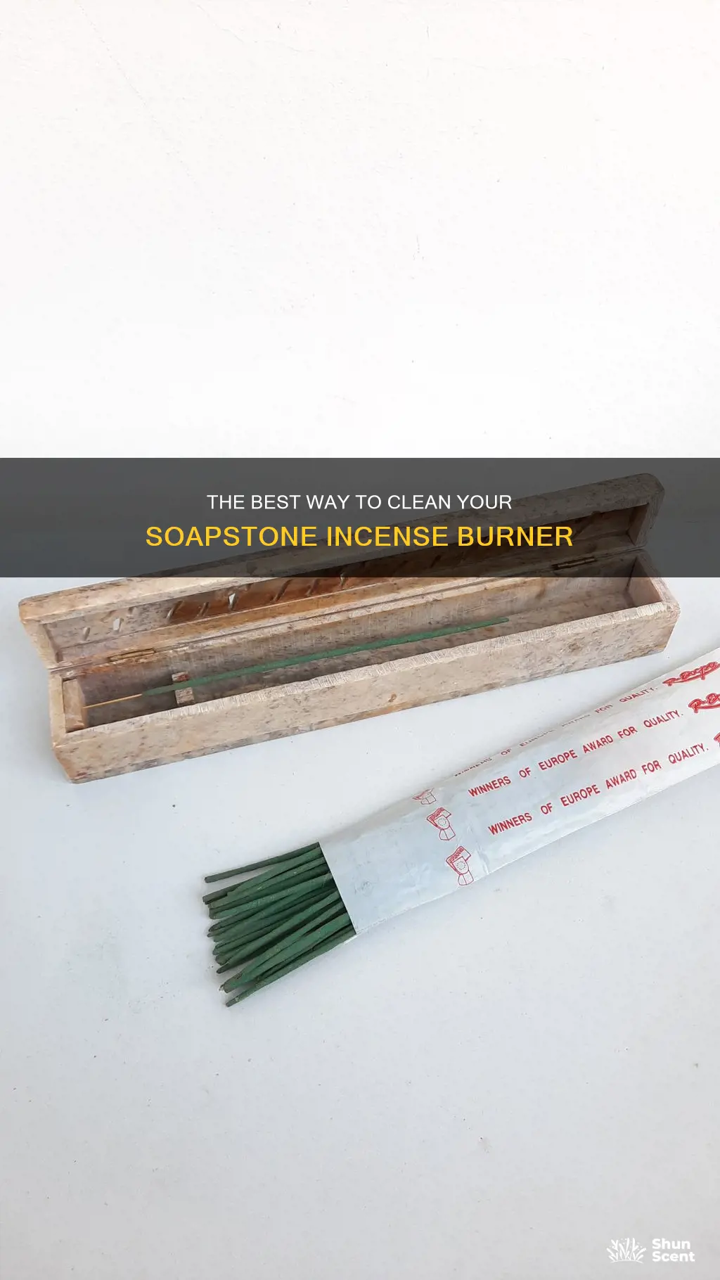 how to clean soapstone incense burner