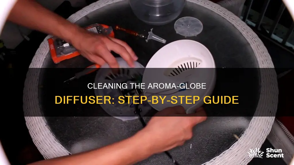 how to clean the aroma-globe essential oil diffuser