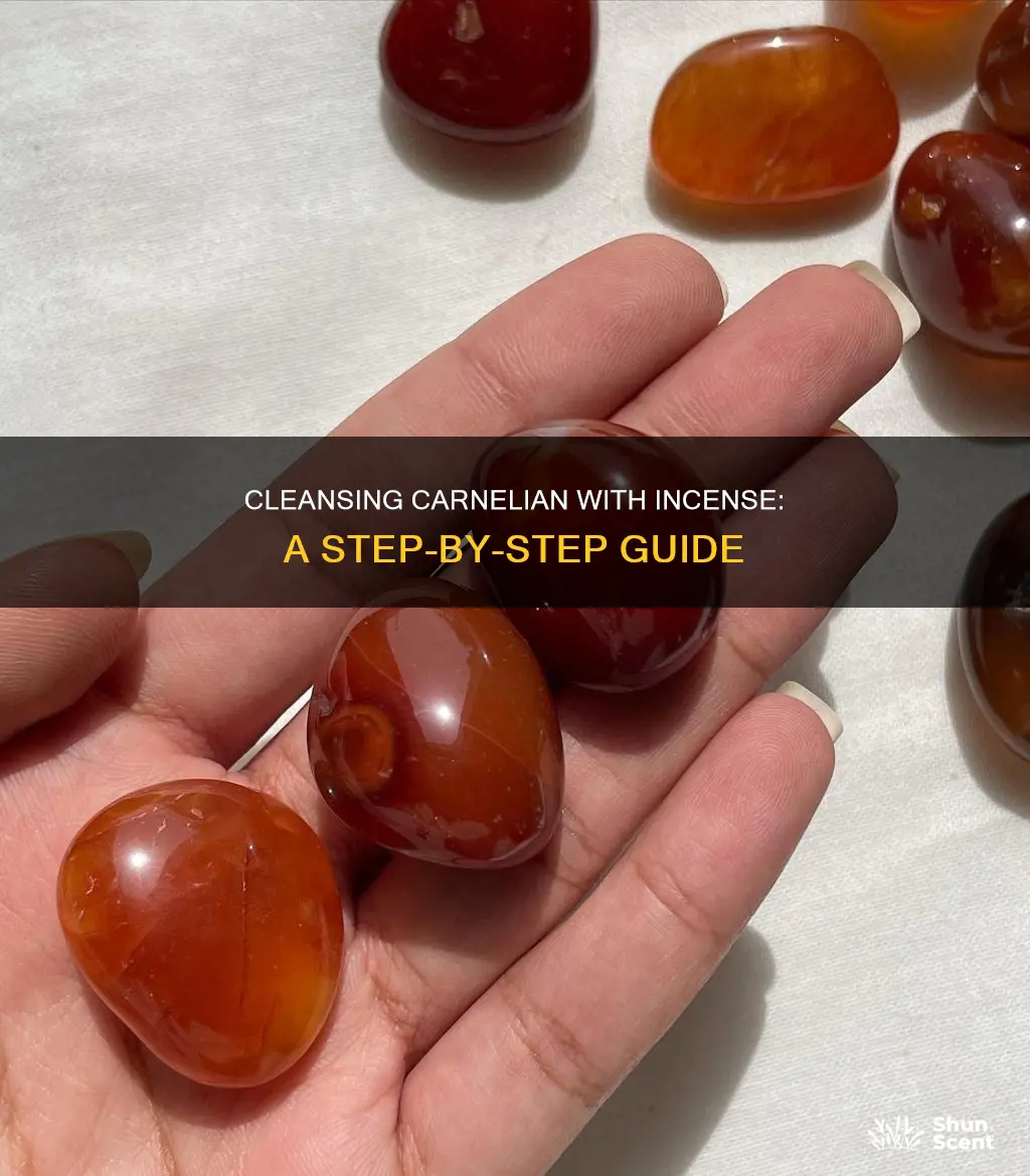 how to cleanse carnelian with incense