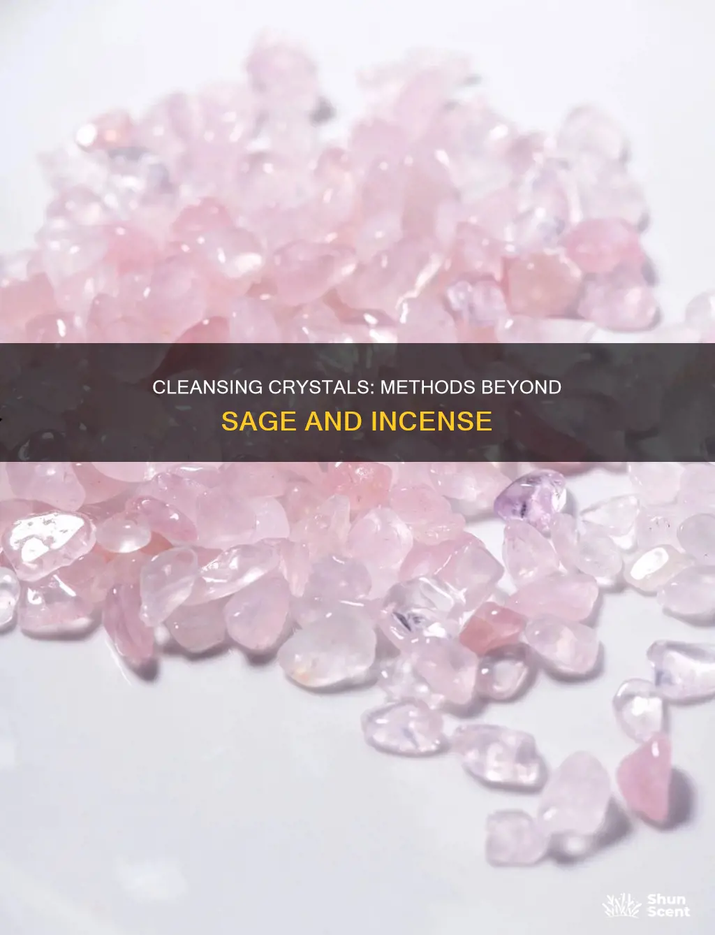 how to cleanse crystals without sage or incense