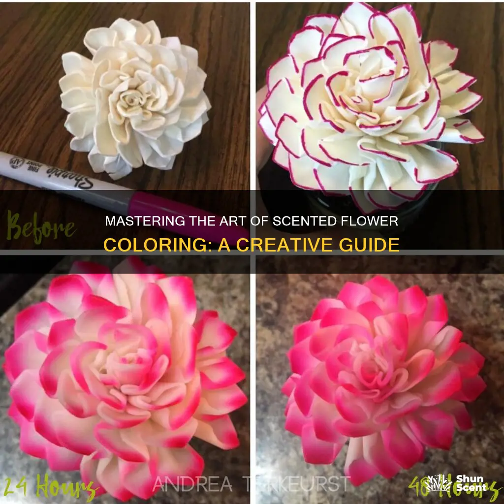 how to color a scentsy fragrance flower