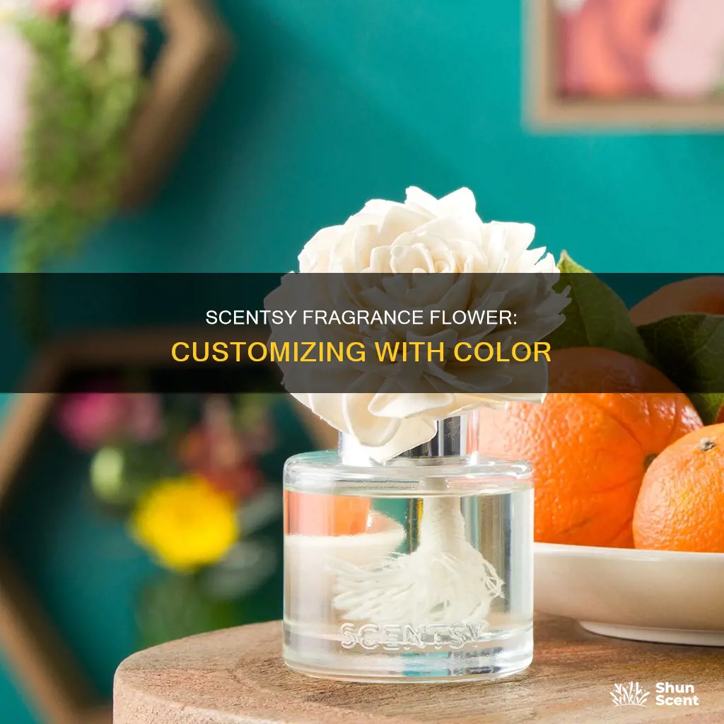 how to color a scentsy fragrance flower