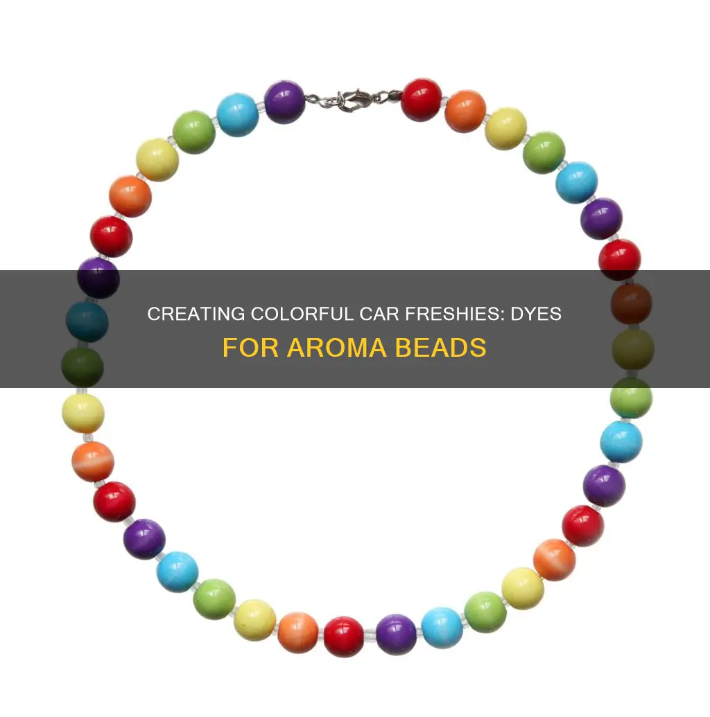 how to color aroma beads for car freshies