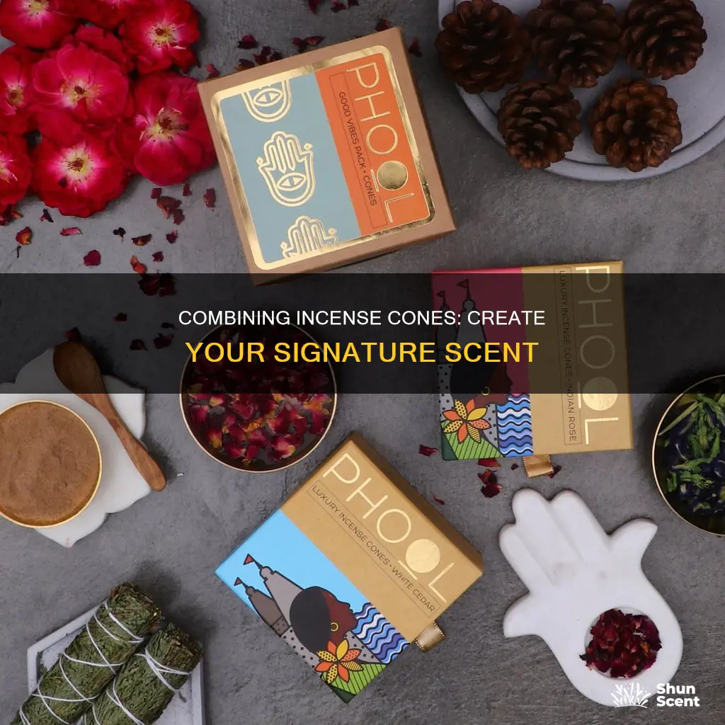how to combine incense cones