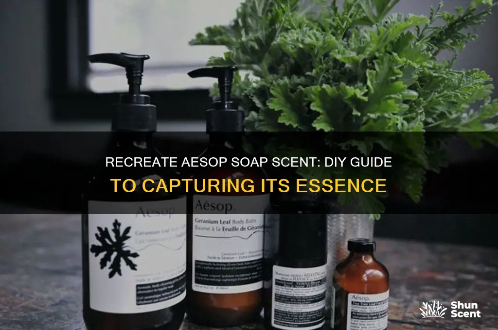 how to copy aesop soap scent