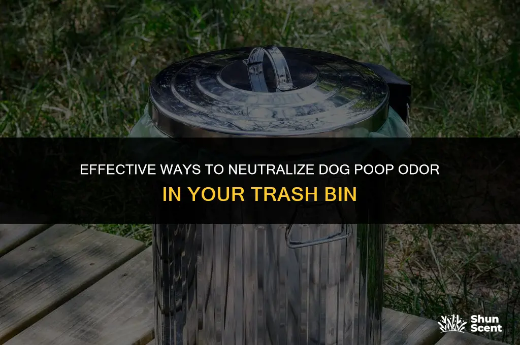 how to cover dog poop smell in a bin