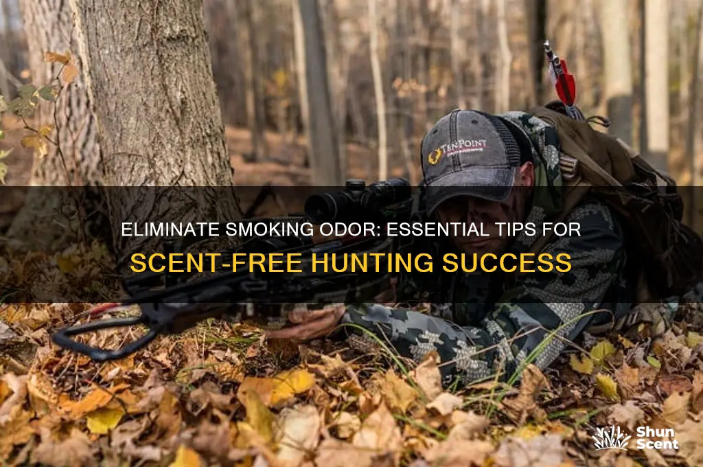 how to cover smoking scent before going hunting