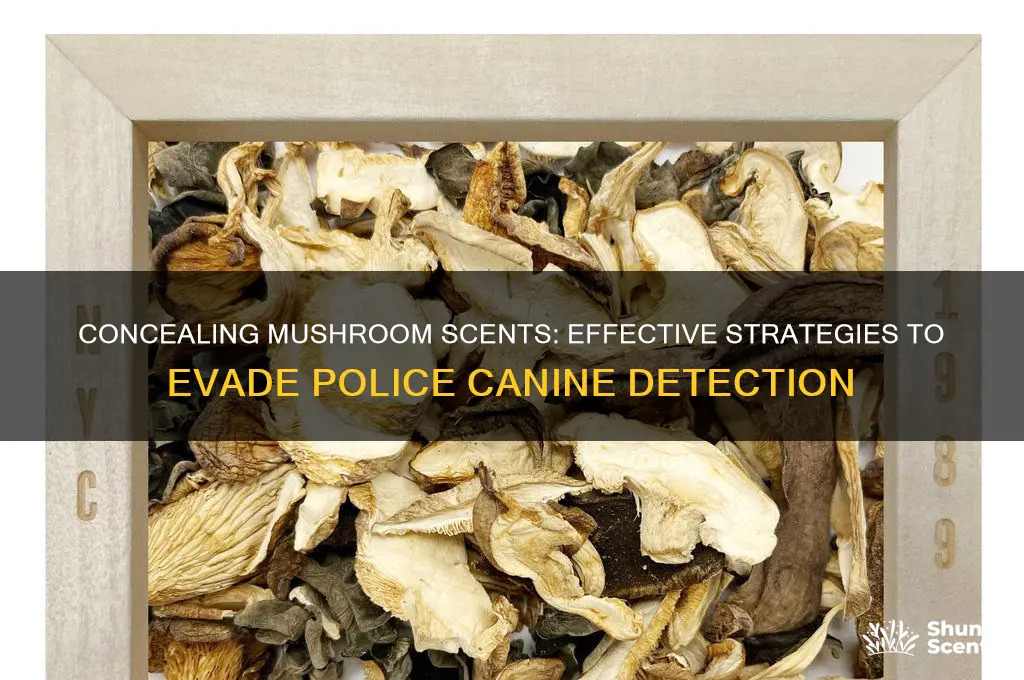 how to cover the scent of mushies from police dogs