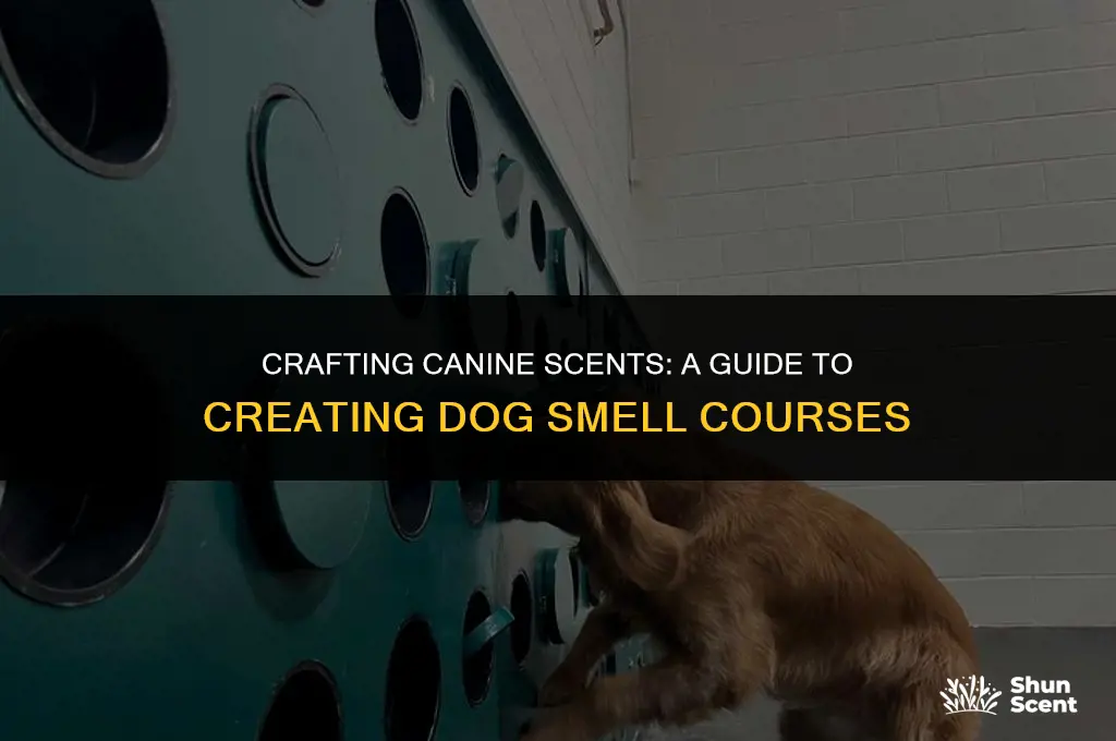 how to create a dog smell course