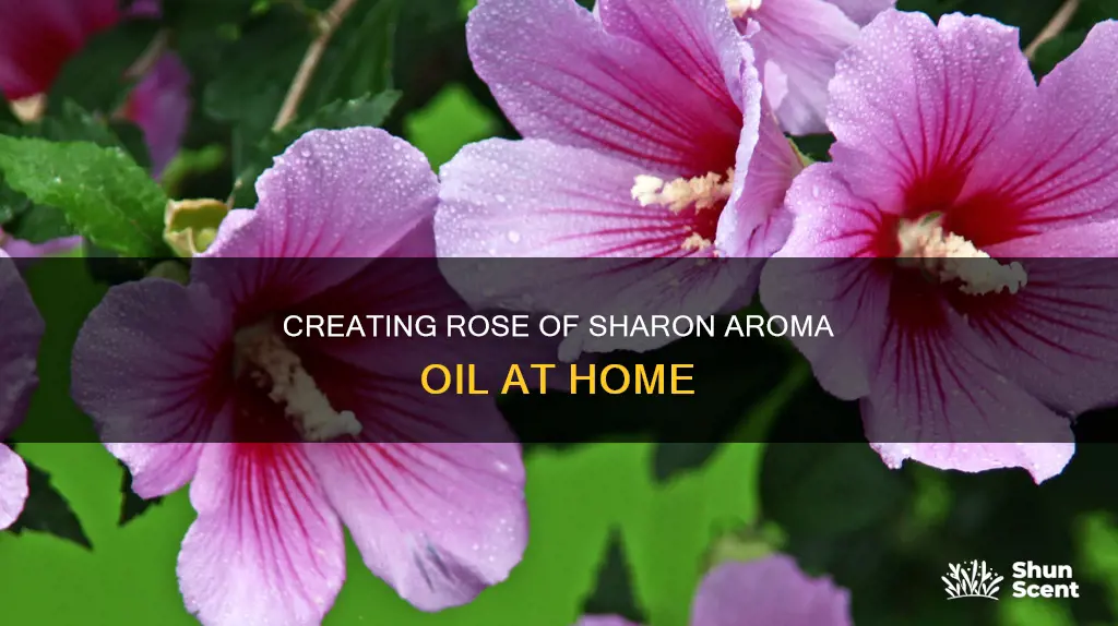 how to create a rose of sharon aroma oil