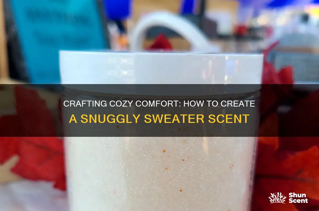 how to create a scent like snuggly sweater