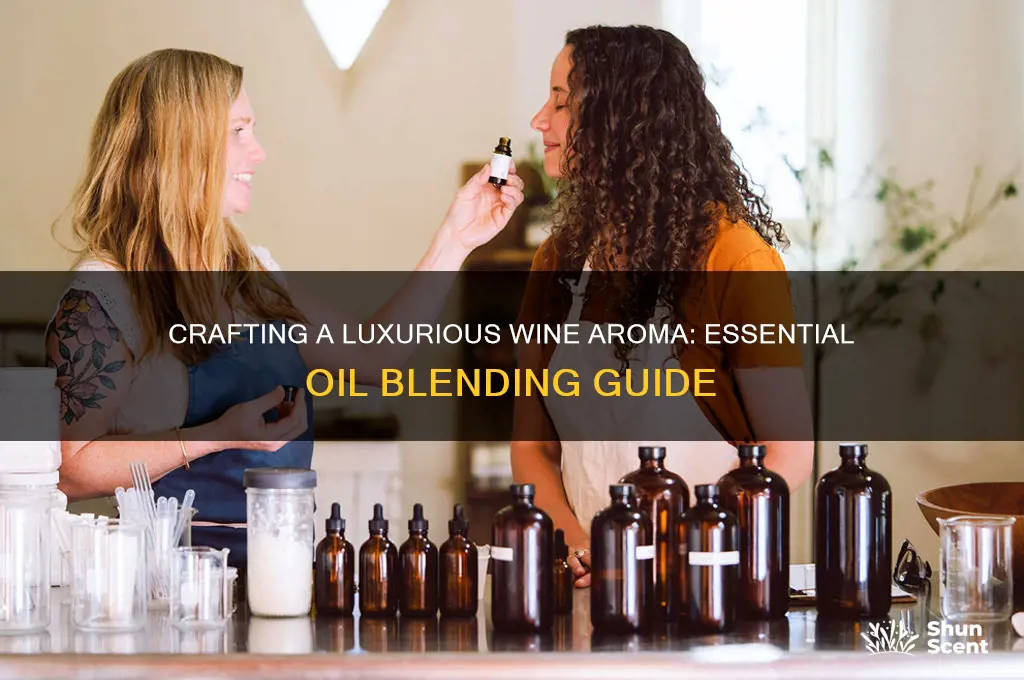 how to create a wine scent with essential oils