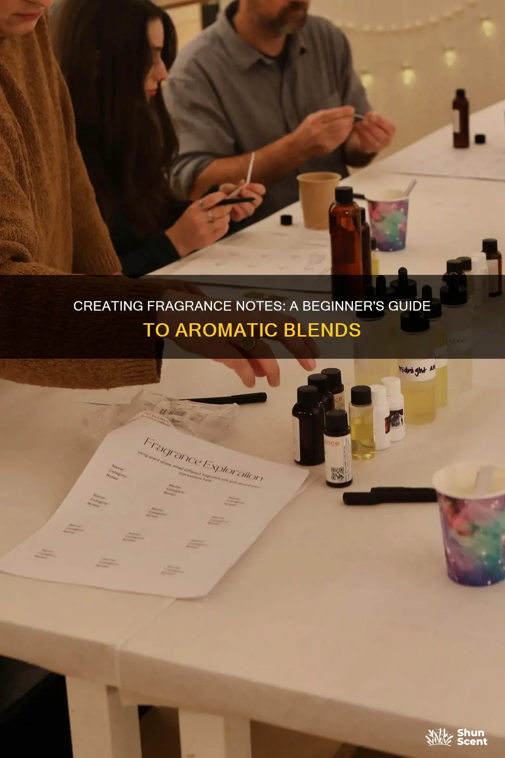 how to create fragrance notes