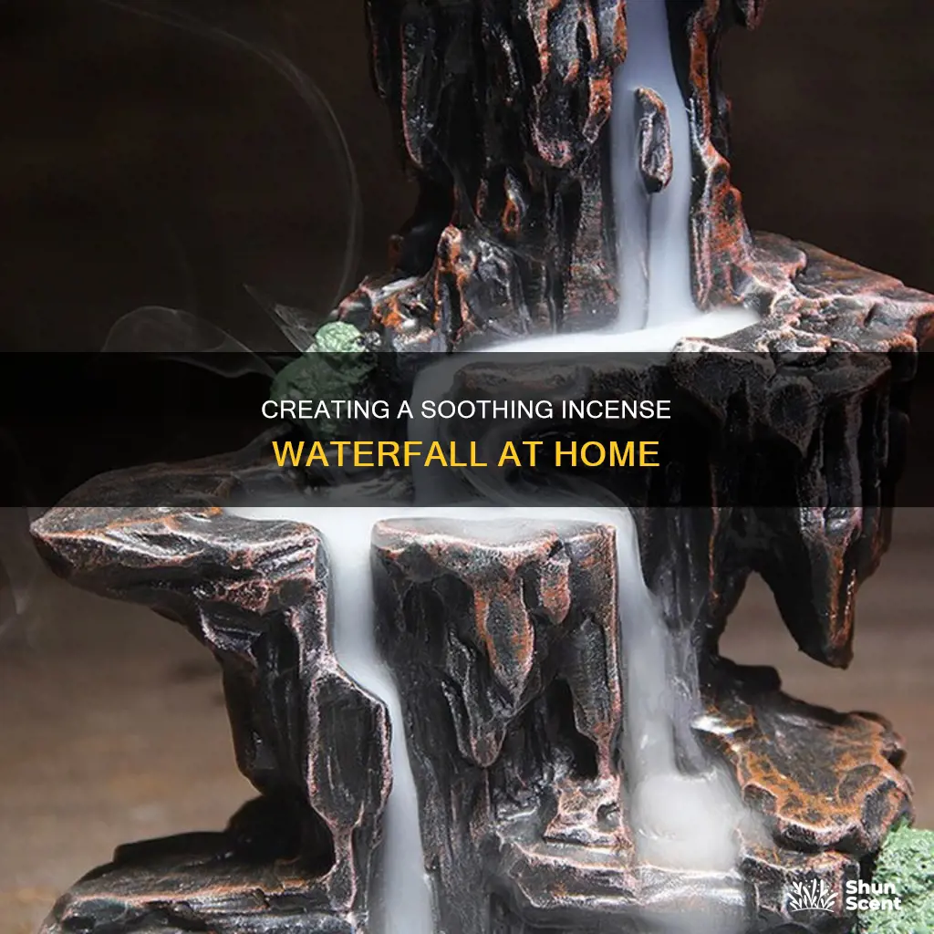 how to create incense smoke waterfall