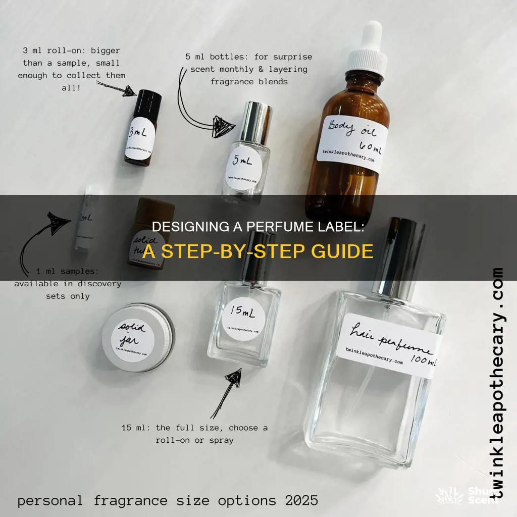 how to create perfume label