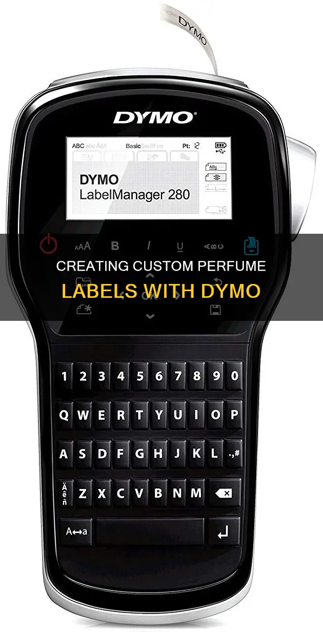 how to create perfume labels dymo