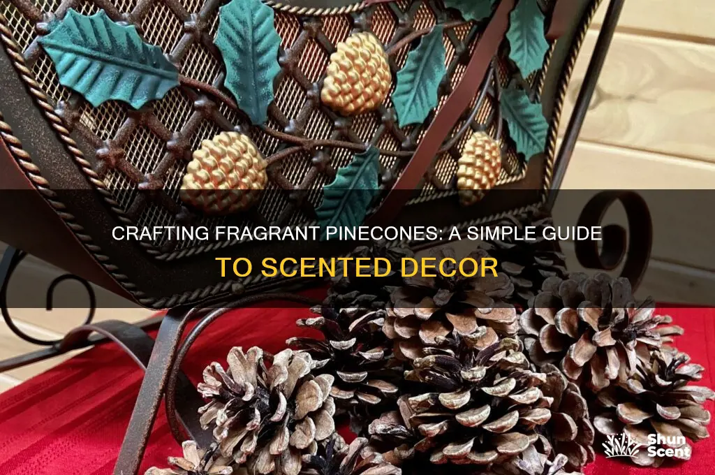 how to create scented pincones