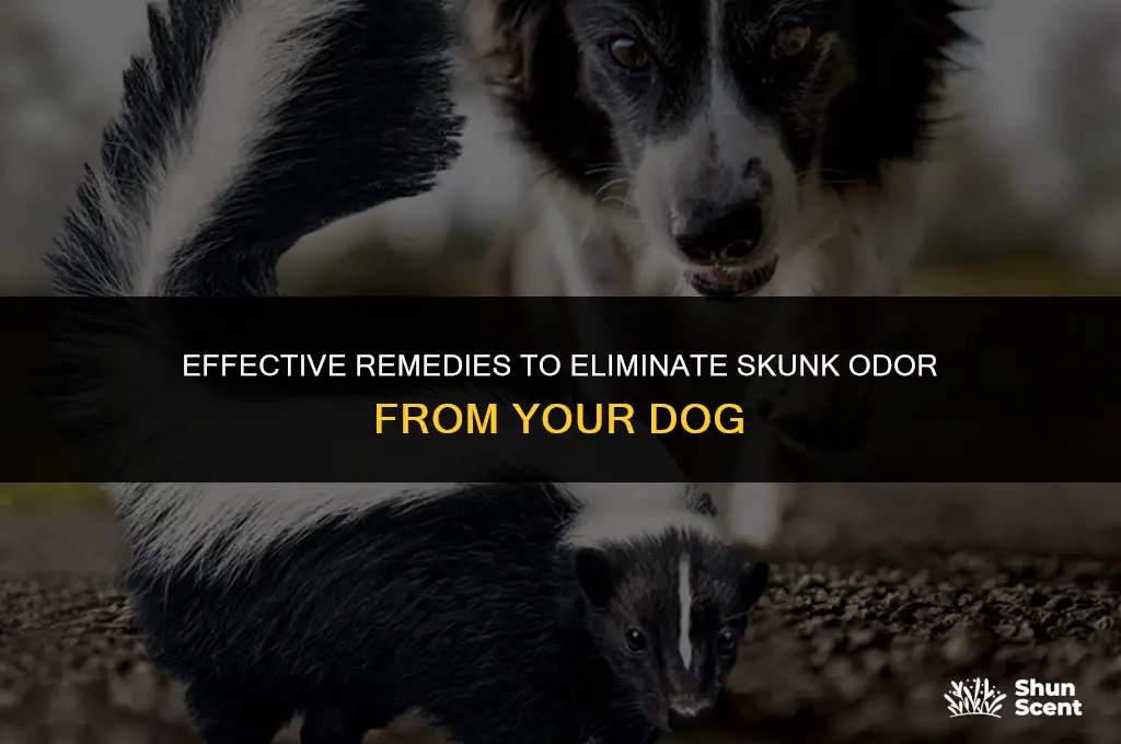 how to cure skunk smell on a dog