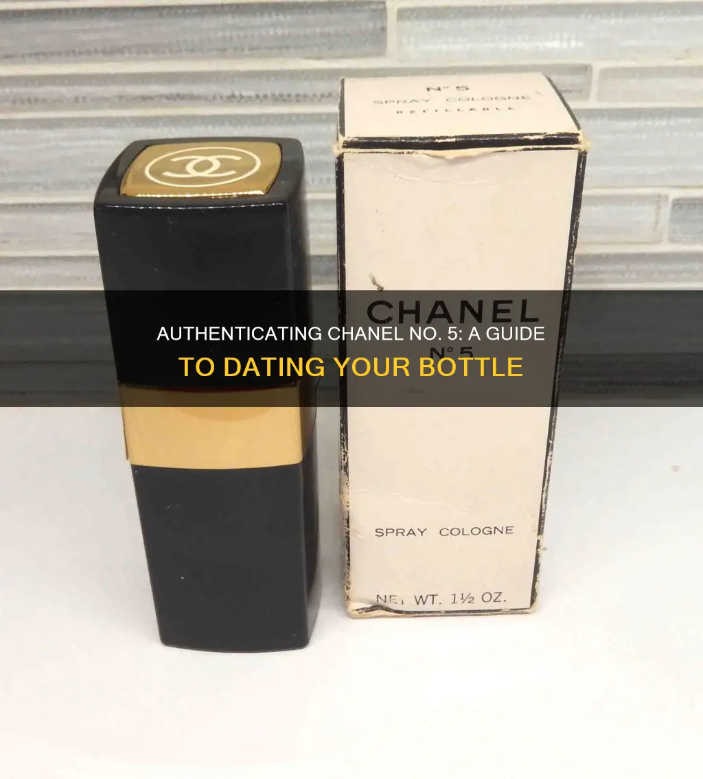 how to date bottle chanel no 5 cologne