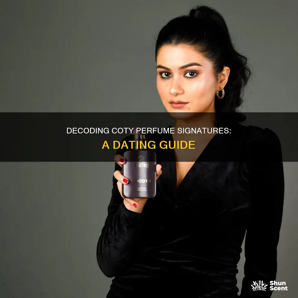 how to date coty perfume based on signature