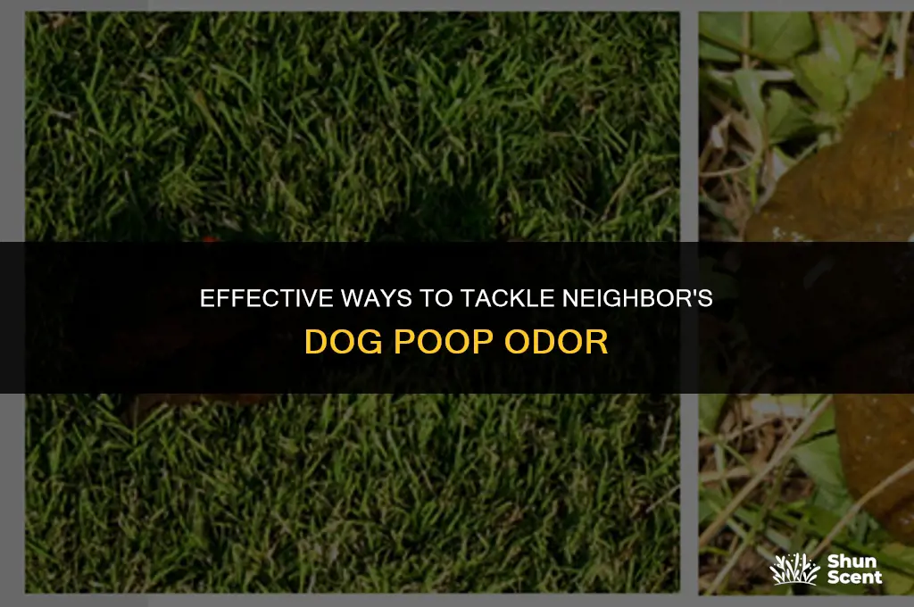 how to deal with neighbors dog poop smell