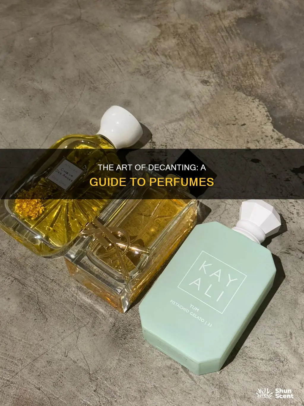 how to decant a perfume