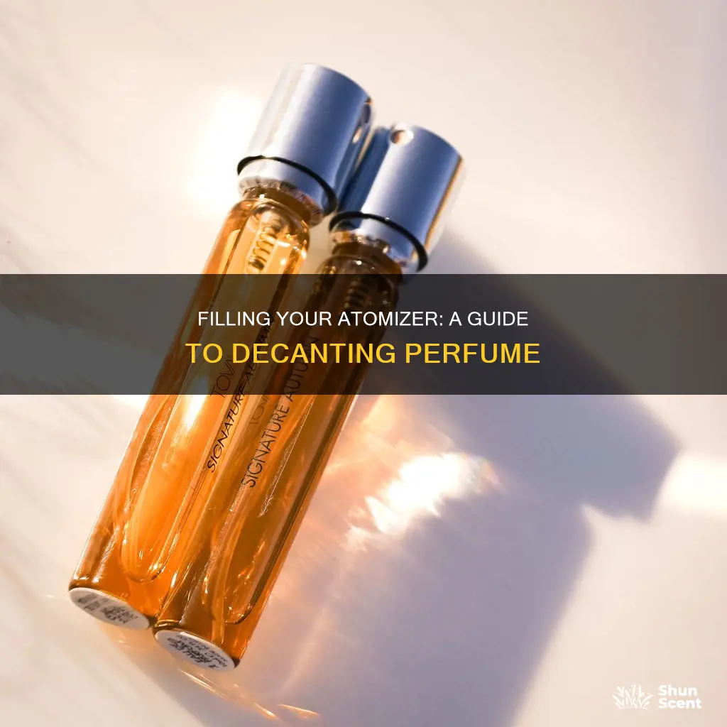 how to decant perfume into an atomizer