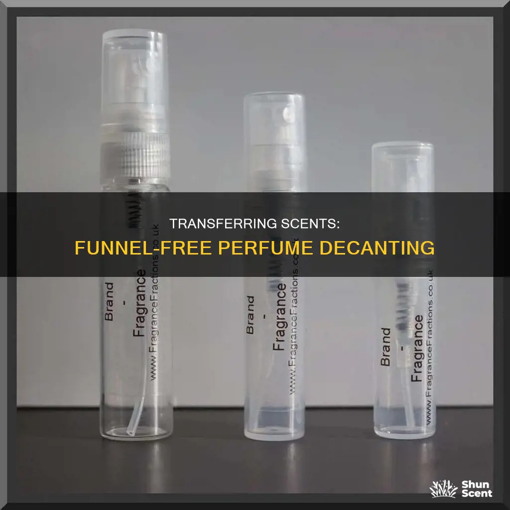 how to decant perfume without funnel
