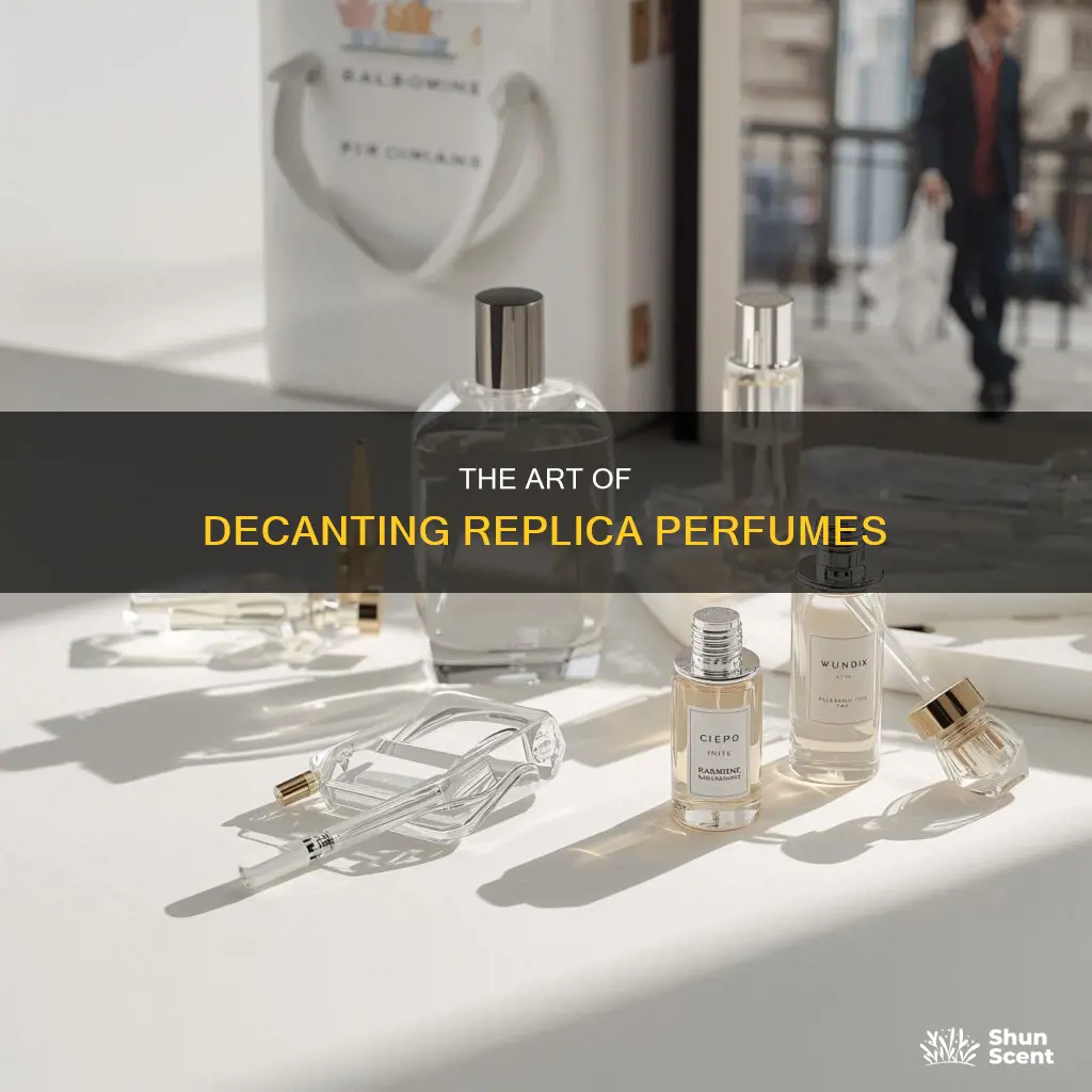 how to decant replica perfume