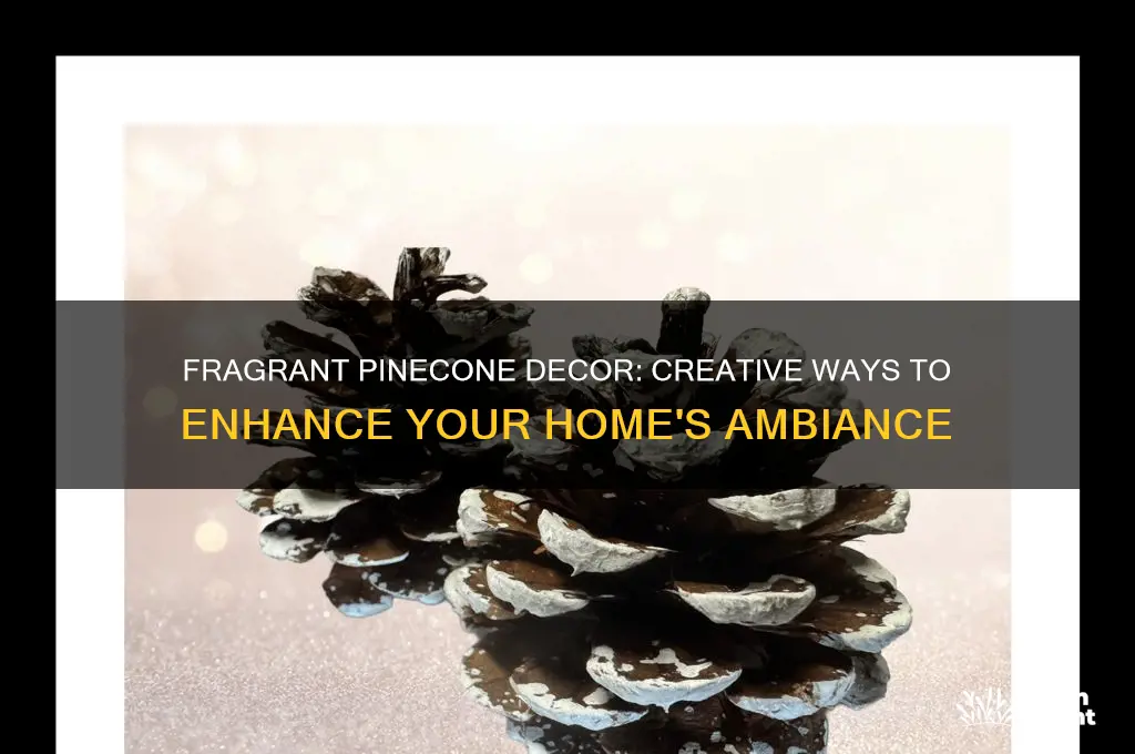 how to decorate with scented pinecones
