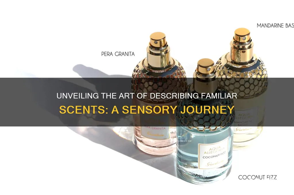 how to describe a familiar scent