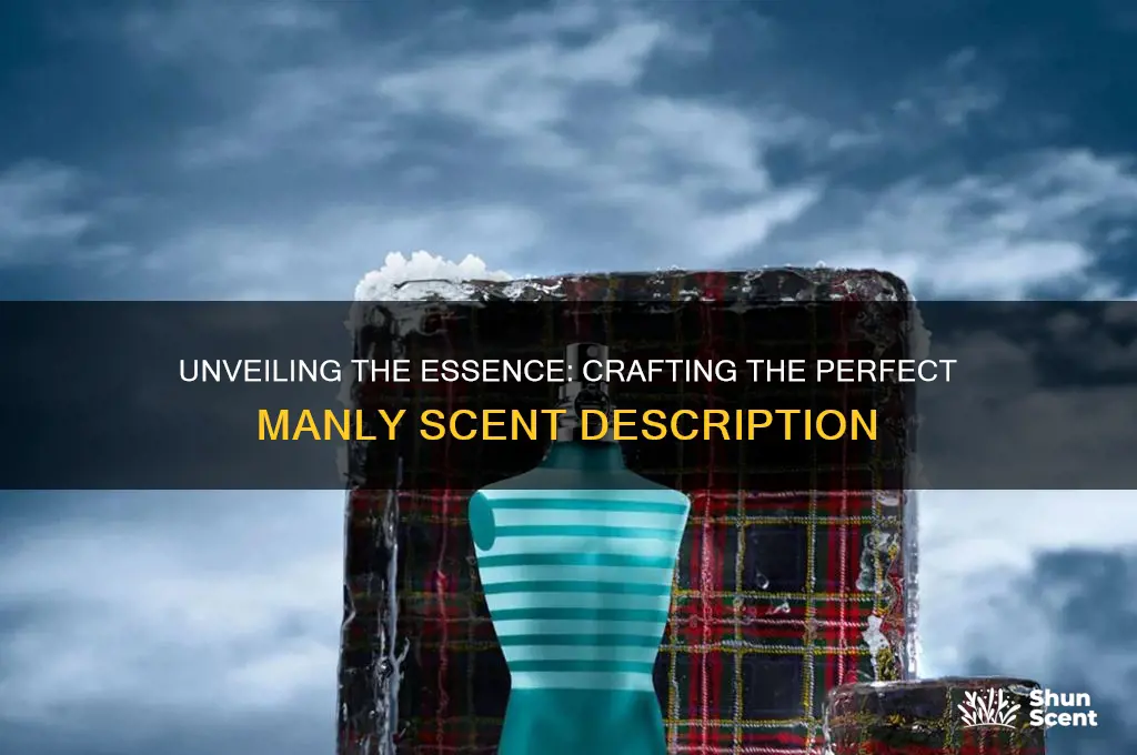 how to describe a manly scent