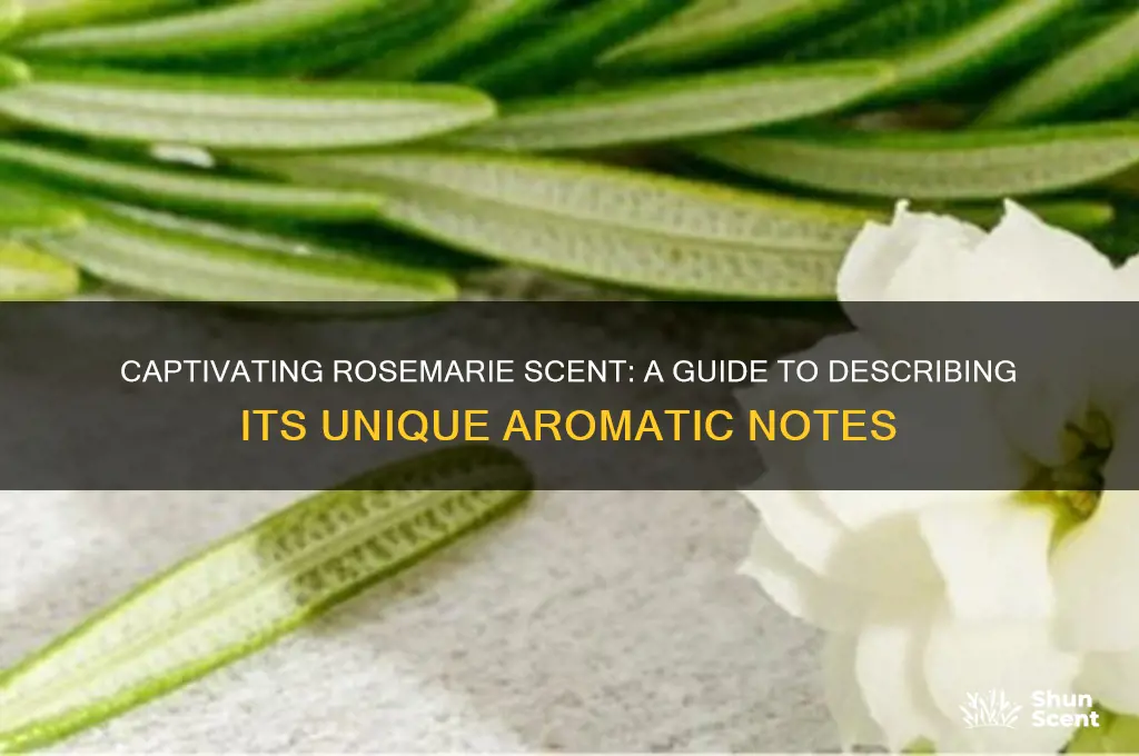 how to describe a rosemarie scent