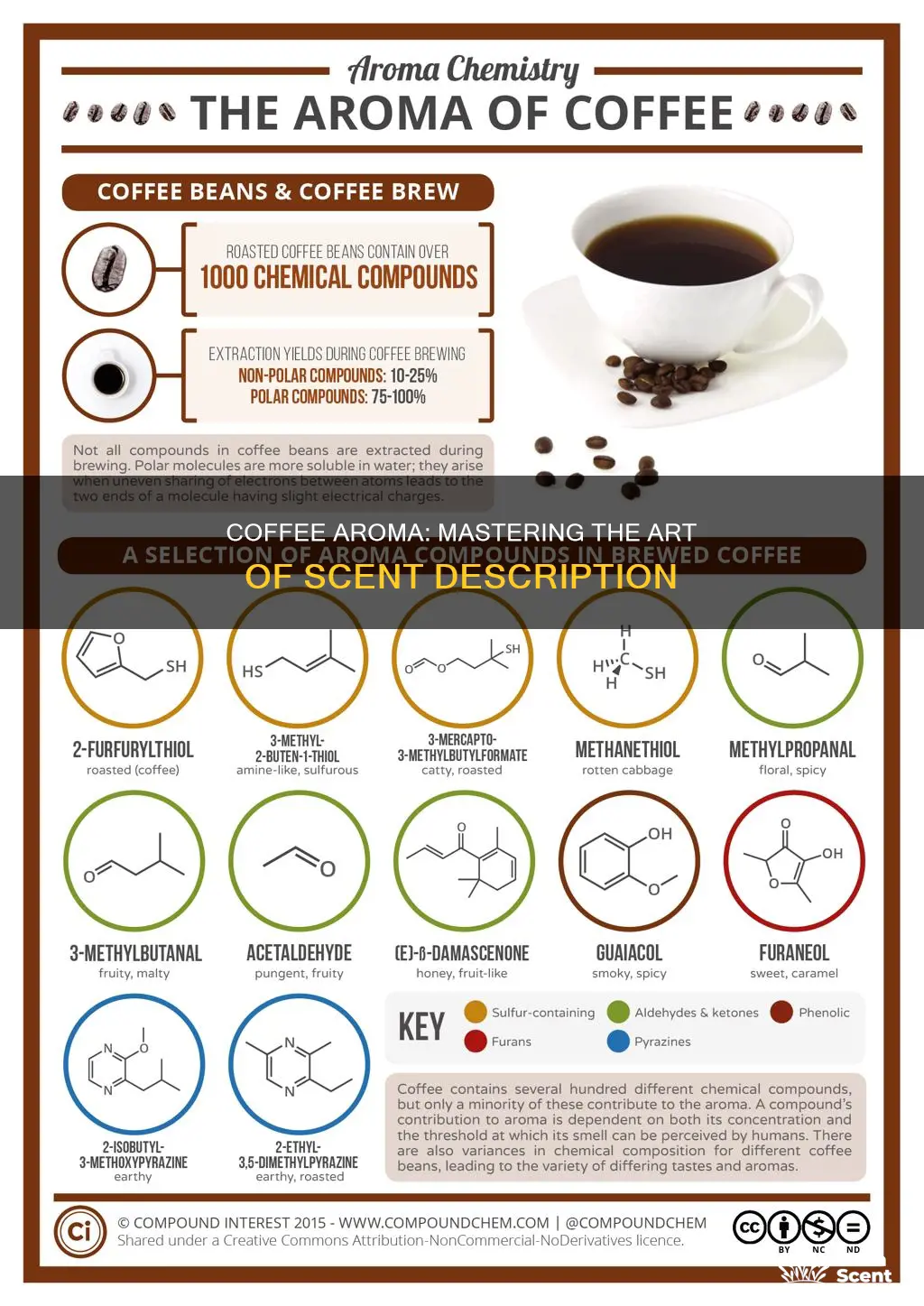 how to describe aroma of coffee